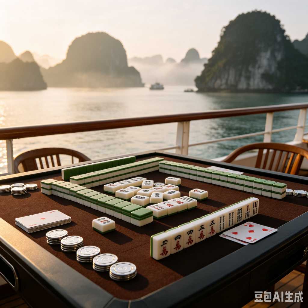 minimal text mahjong set